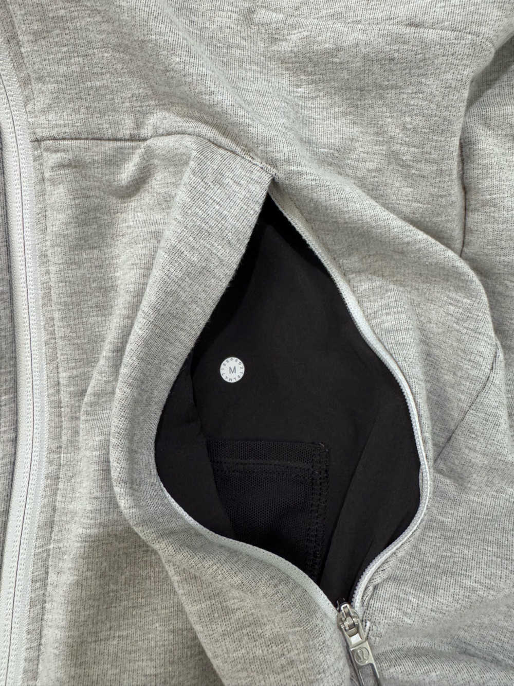Lululemon City Sweat Zip Hoodie mens Heathered Gray Full Zip - Picture 5 of 6